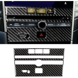 Auto Carbon Fiber CD console panel decoratieve sticker voor Infiniti Q50/q60