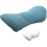 Auto Supplies Lumbale Ondersteuning Memory Foam Auto Rugleuning Lumbale Kussen Seat Cushion Lumbar Kussen  Kleur: 4D Grid Blue