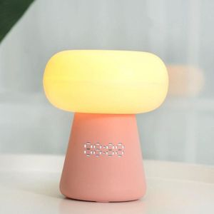 XYD-055 Cloud Mushroom USB Clock Night Light Sleep Timer Afstandsbediening Nachtlampje  Lichtkleur: Oplaadtype