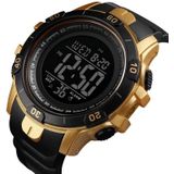 SKMEI 1475 Mannen Multifunctionele Sport Watch Studenten Outdoor Waterproof Digital Watch (Gouden)