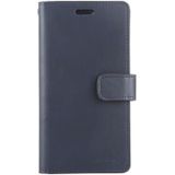 Voor iPhone 12 GOOSPERY MANSOOR Crazy Horse Texture Horizontale Flip Lederen case met Holder & Card Slots & Wallet(Navy Blue)