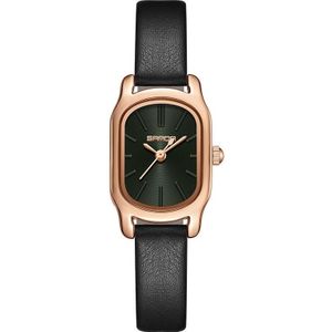 Sanda 1104 Mini Dial Waterdichte Lady Quartz Watch  Style: Leather Band (Green)