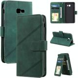 Voor Samsung Galaxy A5 2017 Huid Feel Business Horizontale Flip PU Lederen Case met Houder & Multi-Card Slots & Portemonnee & Lanyard & Photo Frame