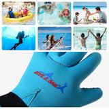 DIVE&SAIL 3mm Kinderduikhandschoenen Krasbestendig Neopreen zwemmen Snorkelen Warme handschoenen  Maat: M voor 6-9 jaar(Blauw)