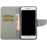 Voor iPhone 6 plus/6s plus 3D gekleurde tekening horizontale Flip PU lederen draagtas met houder & kaartsleuven & portemonnee (een vlinder)