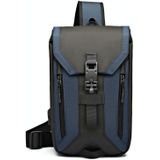 Ozuko 9334 Men Outdoor Multifunctionele Waterdichte Messenger Bag met externe USB-oplaadpoort (Royal Blue)