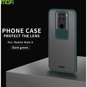 Voor Xiaomi Redmi Note 9 / 10X 4G MOFI Xing Dun-serie doorschijnende matte pc + TPU Privacy Anti-glare Shockproof All-inclusive Protective Case(Groen)