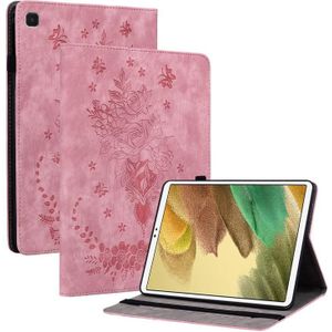 Voor Samsung Galaxy A7 Lite T220 / T225 Butterfly Rose relif lederen tablethoes
