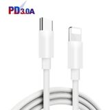 PD04 Type-C + USB-oplader voor mobiele telefoons met Type-C naar 8-pins kabel  UK-stekker