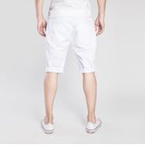 Zomer Casual Ripped Denim Shorts voor mannen (kleur: witte maat: M)