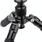 Xiletu FM5S-MINI 5-sectie opvouwbare poten Mini Desktop Tripod Mount (Zwart)