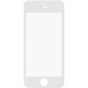 10 stuks voor iPhone 5 & 5S Front scherm buitenste glas Lens(White)