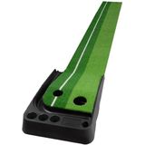 PGM Golf Mini Putting Mat Push-Rod Trainer 3m  zonder Auto bal terugkeer Fairway (groen)