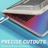 Voor MacBook Pro 13.3 A2251/A2289/A2338 ENKAY Hat-Prince 3 in 1 Beschermende Beugel Case Cover Hard Shell met TPU Toetsenbord Film/Anti-stof Pluggen  Versie: VS (Blauw)