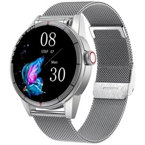 R6 1 32 inch rond scherm 2 in 1 Bluetooth-koptelefoon Smart Watch  ondersteuning voor Bluetooth-oproep / gezondheidsbewaking (zilveren stalen band)