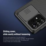 Voor Samsung Galaxy A33 5G Nillkin Black Mirror Series PC Camshield Volledige dekking Stofdichte krasbestendige telefoonhoes