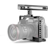 YELANGU C18 YLG0915A-B Video Camera Cage Stabilisator met handvat voor Panasonic Lumix DC-S1H / DC-S1 / DC-S1R (Zwart)