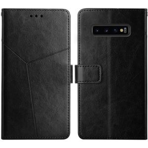 Voor Samsung Galaxy S10 + Y Stitching Horizontale Flip Lederen Case met Houder & Card Slots & Portemonnee & Fotolijst