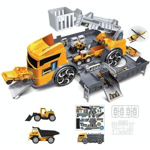Kinderen Speelgoed Tractor Container Truck Simulation Parkeerplaats Auto Model Set (Engineering voertuig)