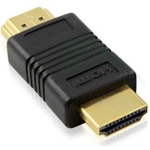 HDMI 19 Pin mannetje naar HDMI 19Pin mannetje vergulde adapter  ondersteunt HD TV / Xbox 360 / PS3 etc