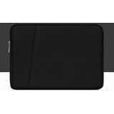 BAONA BN-Q001 PU lederen laptoptas  kleur: dubbellaags middernacht zwart  grootte: 16/17 inch