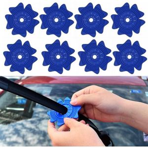 4 sets Auto Universele Wisser Gat Beschermhoes PVC Stofdicht Snowproof Wisser Pad (Blauw Klein Gat)