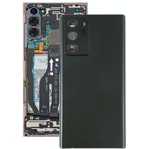 Batterij achterkant met camera lens cover voor Samsung Galaxy Note20 Ultra (zwart)