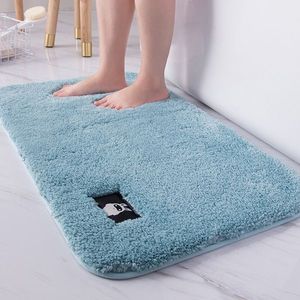 Badkamer toilet absorberend Badmat tapijt slaapkamer antislip voet pad  grootte: 40x60cm (licht blauw)