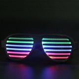 LED-CM03 LED Musical Shades Sound & Music Active LED Party Glasses met USB Charger