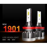 2 stuks 1901 H8/H3/H11 DC9-36V 14W 6000K 1400LM IP68 auto LED koplamp lampen (wit licht)