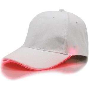 LED Lichtgevende Baseball Cap Mannelijke Outdoor Fluorescerende zonnehoed  stijl: batterij  kleur: witte hoed Rood licht