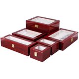 Houten bakverf watch box sieraden opslag display box (20-bit verf)