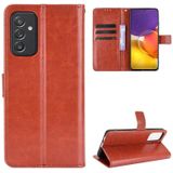 Voor Samsung Galaxy A82 5G / Quantum 2 5G Crazy Horse Texture horizontale flip lederen hoesje met houder & kaart slots &lanyard (bruin)