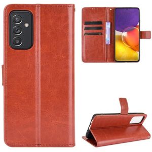 Voor Samsung Galaxy A82 5G / Quantum 2 5G Crazy Horse Texture horizontale flip lederen hoesje met houder & kaart slots &lanyard (bruin)