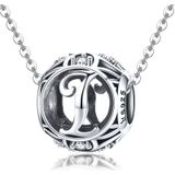 S925 Sterling Silver 26 Engels Letter Kralen DIY Armband Ketting Accessoires  Style: I