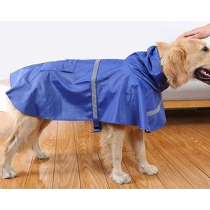 Teddy Golden Retriever grote hond praktische reflecterende ademende regenjas (paarse XS)