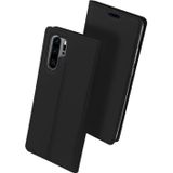 DUX DUCIS Skin Pro Series horizontale Flip PU + TPU lederen case voor Huawei P30 Pro  met houder & card slots (zwart)