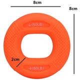 2 STUKS Verstelbare Sterkte Siliconen Grijper Arm Spierkracht Revalidatie Training Fitness Apparatuur  Kleur: 50 / 60LB (Oranje)