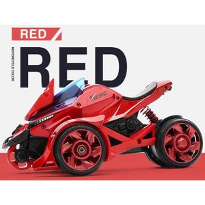 Alloy Katapult 2 in 1 Launcher Motorcycle Model Cool Children Toy (Red)