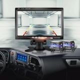 Grote vrachtwagen 7 inch display nachtzicht camera achteruitrijden monitoring systeem auto HD omgekeerde video  resolutie: 1024 x 600