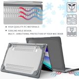 Voor MacBook Pro 16 inch A2141 (2019) PC + TPU Twee kleuren laptop beschermhoes (grijs)