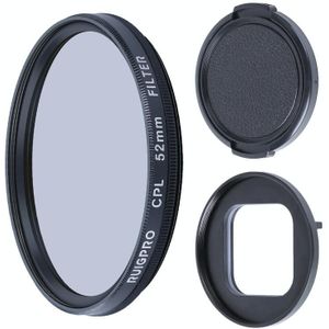 RUIGPRO voor GoPro HERO9 Black Professional 52mm CPL Lens Filter met Filter Adapter Ring & Lens Cap