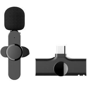 Type-C / USB-C Interface Live Broadcast Draadloze Lavalier Microfoon