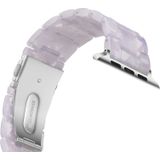 Eenvoudige mode hars horlogebandje voor Apple Watch serie & 40mm & serie 3 & 2 & 1 38mm (wit)