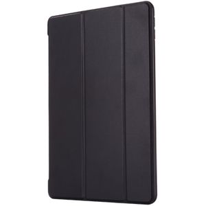 Voor iPad 10 2 inch GEBEI Shockproof horizontal flip lederen behuizing met drie opvouwbare houder (zwart)