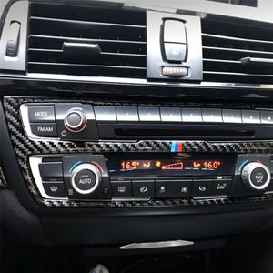 RRX CARBON driekleur Carbon Fiber auto CD panel decoratieve sticker voor BMW (F30) 2013-2015/(F34) 2013-2016
