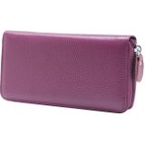 902 antimagnetische RFID Litchi textuur vrouwen grote capaciteit hand portemonnee portemonnee telefoon tas met kaartsleuven (paars)