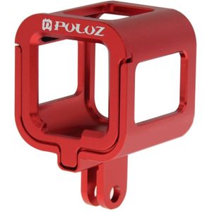 PULUZ CNC Aluminum Alloy beschermende behuizing met veiligheids frame voor GoPro HERO4 Session(rood)