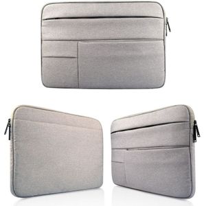 Universele 12 inch Laptoptas Sleeve met Oxford stof en meerdere zijvakjes voor MacBook  Samsung  Lenovo  Sony  Dell  Chuwi  Asus  HP (grijs)