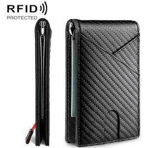 W2108A1 RFID koolstofvezel zakelijke portemonnee voor heren